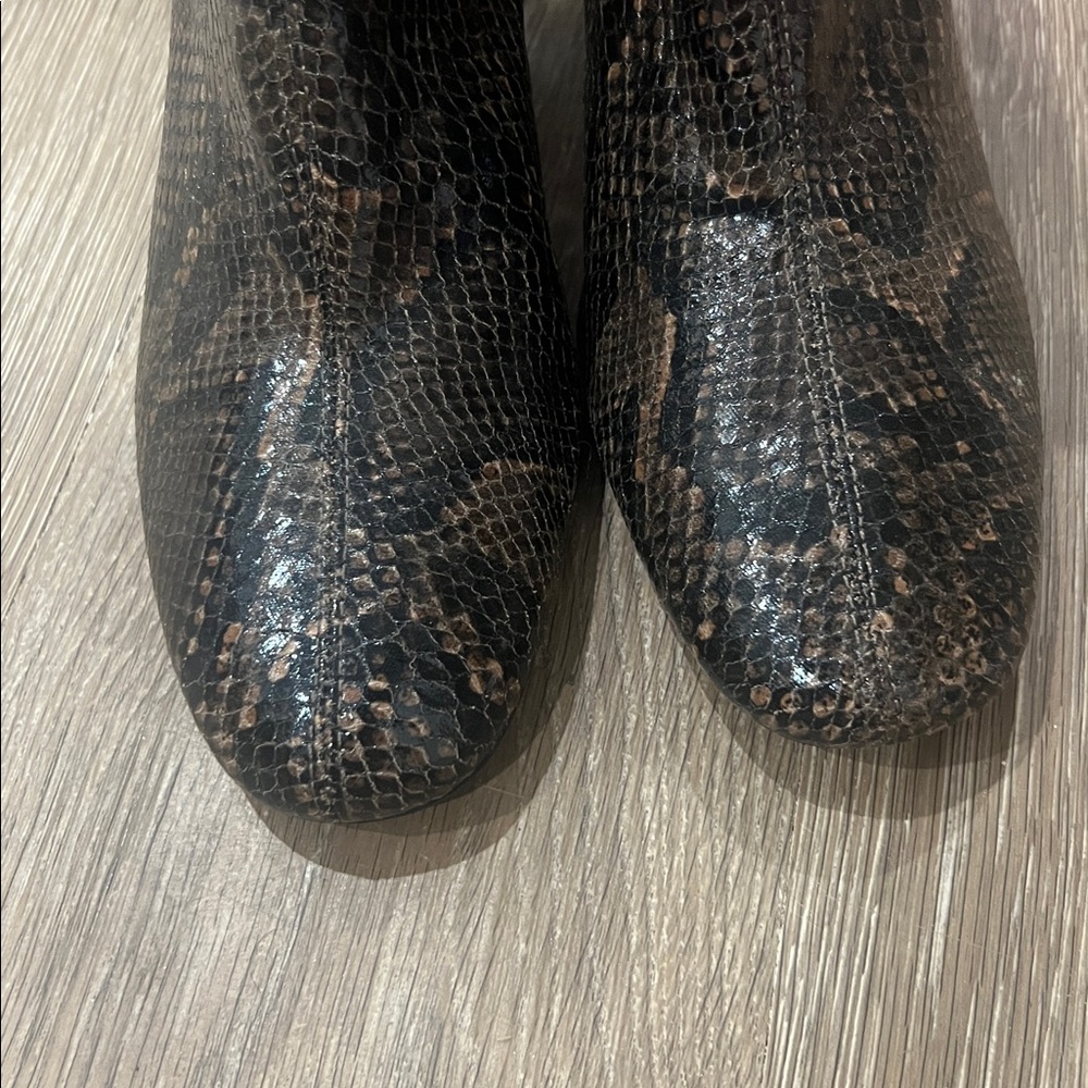 Zara Python Print Ankle Boots - image 3
